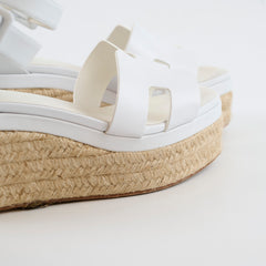 Hermes Elda Espadrille 37 White