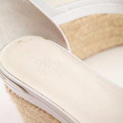 Hermes Elda Espadrille 37 White