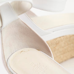 Hermes Elda Espadrille 37 White