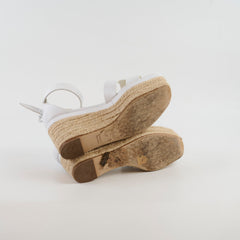 Hermes Elda Espadrille 37 White