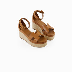 Hermes Elda Espadrille 36 Tan