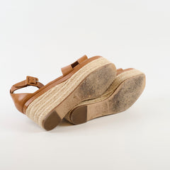 Hermes Elda Espadrille 36 Tan