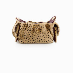 Chanel Pony Hair Mini Chanel 25 Handbag Beige Black