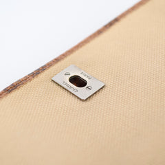 Chanel Vintage Python and Beige Canvas CC Flap Bag 8 series