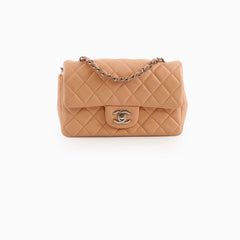 Chanel Rectangle Mini Peach Lambskin SHW 29 series