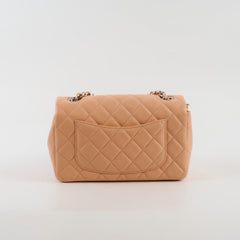 Chanel Rectangle Mini Peach Lambskin SHW 29 series