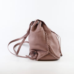 Bottega Veneta Cervo Leather Backpack Dusty Pink