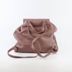 Bottega Veneta Cervo Leather Backpack Dusty Pink
