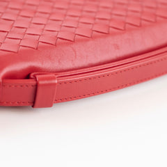 Bottega Veneta Intrecciato Piccolo Top handle Long Wallet Red