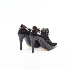 Chanel Ankle Boots Patent Black Size 39C