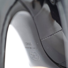 Chanel Ankle Boots Patent Black Size 39C