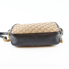 Gucci Small GG Marmont Camera Bag Beige/Black