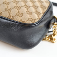 Gucci Small GG Marmont Camera Bag Beige/Black