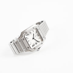 Cartier Santos Diamond Bezel Watch Automatic