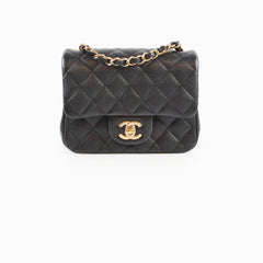 Chanel Mini Flap Square Caviar Black