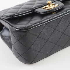 Chanel Mini Flap Square Caviar Black