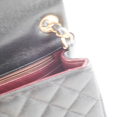 Chanel Mini Flap Square Caviar Black