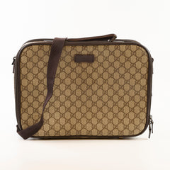 Gucci GG Surpreme Canvas Laptop Case Brown