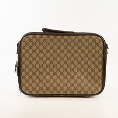 Gucci GG Surpreme Canvas Laptop Case Brown