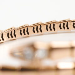Bvlgari Serpenti Viper Bracelet 18k Rose Gold with Diamonds Size S