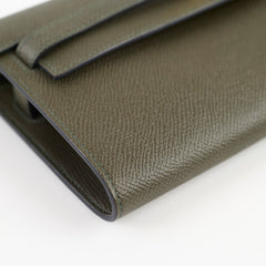 Hermes Kelly To Go Epsom Dark Green - Stamp Z
