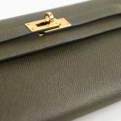 Hermes Kelly To Go Epsom Dark Green - Stamp Z
