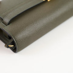 Hermes Kelly To Go Epsom Dark Green - Stamp Z