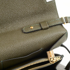 Hermes Kelly To Go Epsom Dark Green - Stamp Z