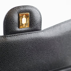 Chanel Jumbo Classic Flap Caviar Black (Series 23)