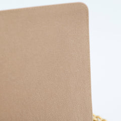 Chanel New Medium Boy Quilted Caviar Dark Beige (Series 27)