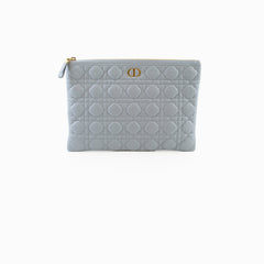 Christian Dior Caro Daily Pouch Blue