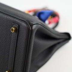 Hermes Birkin 30 Togo Noir Y Stamp