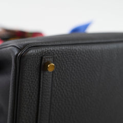 Hermes Birkin 30 Togo Noir Y Stamp