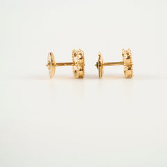Van Cleef & Arpels VCA Sweet Alhambra Onyx Gold Earrings