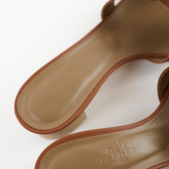 Hermes Oasis Sandals Gold Size 36