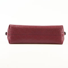 Gucci Medium GG Emblem Shoulder Bag Burgundy
