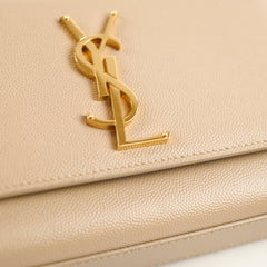 Saint Laurent Small Kate Bag Beige
