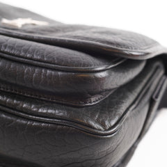 Saint Laurent Small Niki Messenger Grained Lambskin Black