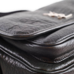 Saint Laurent Small Niki Messenger Grained Lambskin Black