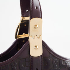 Gucci Horsebit Glam Purple Shoulder Bag