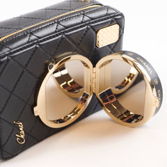 Chanel Coco Clip Camera Bag Quilted Lambskin Black Microchip
