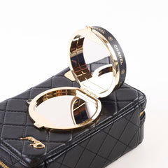 Chanel Coco Clip Camera Bag Quilted Lambskin Black Microchip