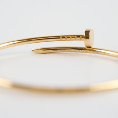 Cartier Just Un Clou Yellow Gold Small Bracelet Size 17