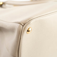 Prada Saffiano Galleria Large Tote Light Grey