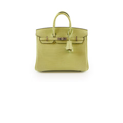 Hermes Birkin 25 Crocodile Porosus Jaune Bourge - Z Stamp