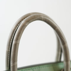 Hermes Birkin 25 Alligator Mississippiensis Verte D'eau/Gris Perle - U Stamp