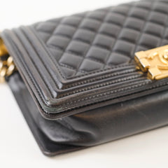 Chanel Old Medium Boy Bag Black