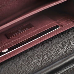 Chanel Mini Wallet on chain WOC Black Caviar 30 Series