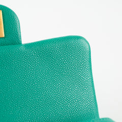 Chanel Mini Sweetheart Flap Green Caviar