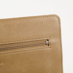 Chanel Light Brown Lambskin Wallet On Chain WOC 21 Series